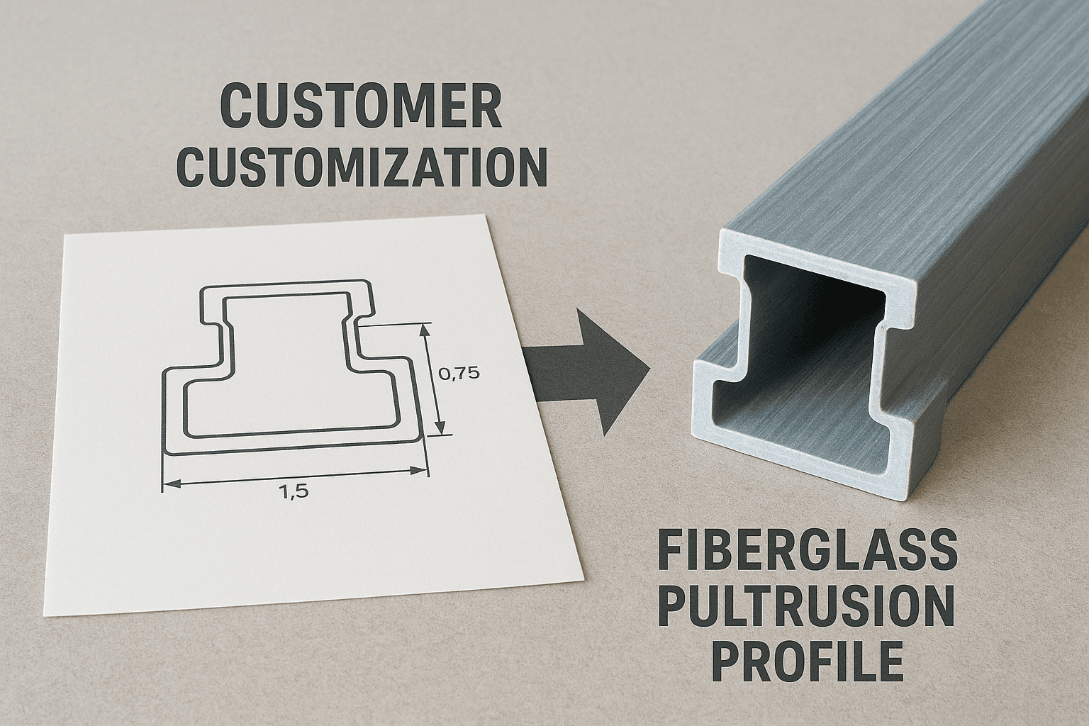 Overview of custom pultruded FRP profiles manufactured by F1 Composite