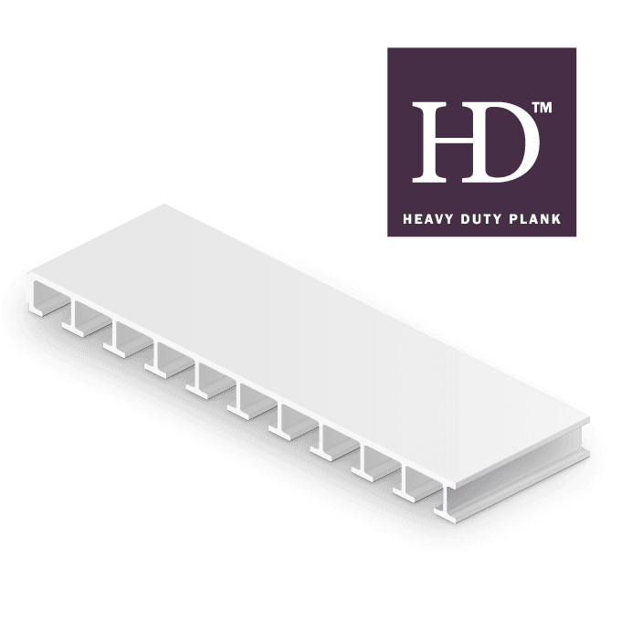 FRP plank grating panel showing anti-slip surface and cross-section